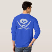 海賊スカルと剣 Tシャツ (裏面フル)
