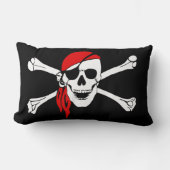 海賊スカルと石骨 ランバークッション (正面)