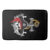 海賊スカルのいかり バスマット (正面)