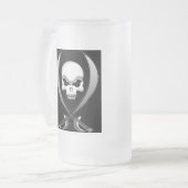 海賊スカルのビールのジョッキ フロストグラスビールジョッキ (正面左)