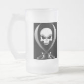 海賊スカルのビールのジョッキ フロストグラスビールジョッキ (左)