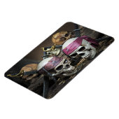 海賊スカルの写真マグネット マグネット (左側)