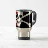 海賊スカルの旗 トラベルマグ (正面右)