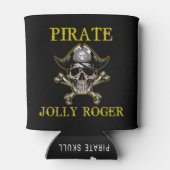 海賊スカルジョリーロジャー金ゴールド 缶クーラー (裏面)