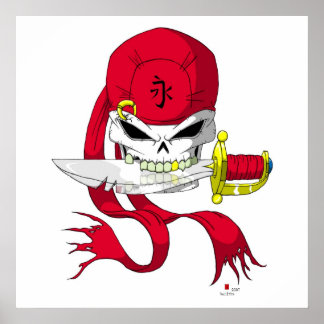海賊スカルバンダナポスター ポスター