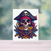 海賊スカル宝 アクリルサイン (ニュートラル)