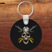 海賊スカル幽霊船スマグラーキーチェーン キーホルダー (正面)