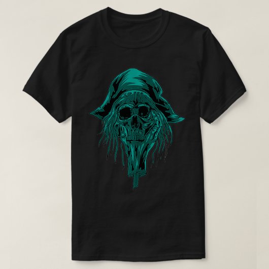 海賊スカル海賊海賊カッコいい船乗り男G Tシャツ (デザイン正面)