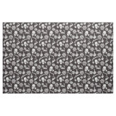 海賊スカル白黒パターン ファブリック (ヤード)