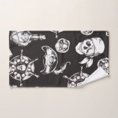 海賊スカル船車 ハンドタオル (ハンドタオル)