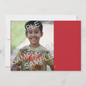 海賊スカル誕生日写真テンプレート 招待状 (裏面)