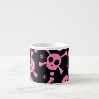 海賊スカル:ガーリッシュハートパターン エスプレッソカップ