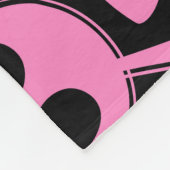 海賊スカル：ガーリッシュハートパターン フリースブランケット (角)