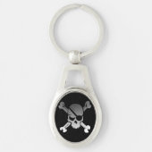 海賊スカル キーホルダー (正面)