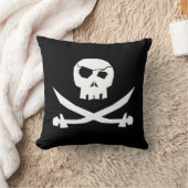 +海賊スカル+ クッション (ブランケット)