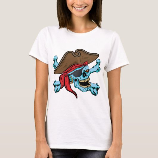 海賊スカル&クロスボーン–01 Tシャツ (正面)
