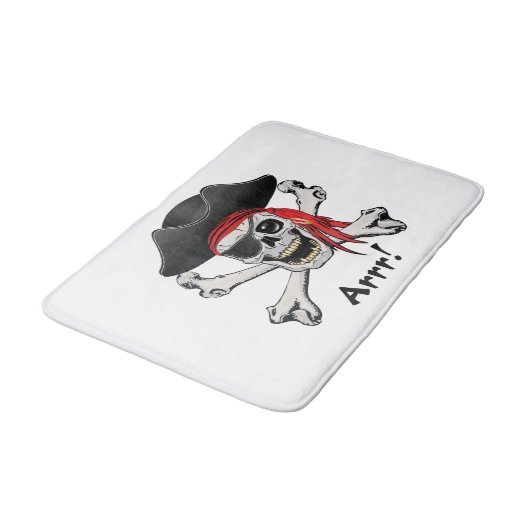 海賊スカル バスマット (アングル)