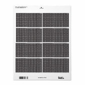 海賊スカル ラベル (フルシート)