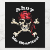 海賊スカル ワインラベル (シングルラベル)