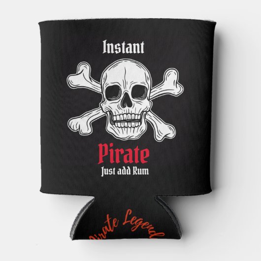 海賊スカル 缶クーラー (正面)