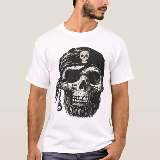 海賊スカル Tシャツ (正面)