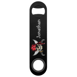 海賊スカルnボーンテーマバー鍵 スピード栓抜き