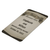 海賊スクロール日付を保存Flexiマグネット、ブラウン マグネット (左側)