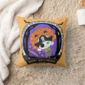 海賊スケルトン猫装飾用クッション クッション (ブランケット)