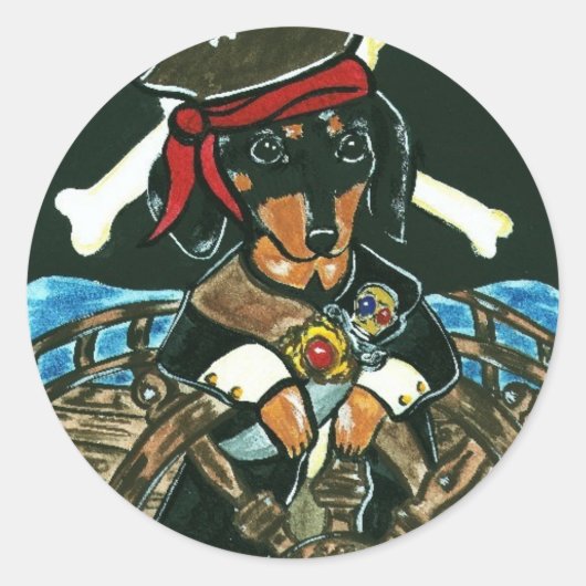 海賊ステッカー ラウンドシール (正面)