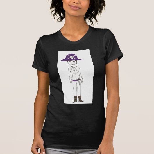 海賊ステッチの女の子 Tシャツ (正面)