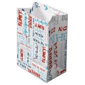 海賊スローガンパーティー海賊中抱き枕 ミディアムペーパーバッグ (正面アングル)