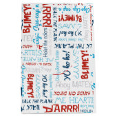 海賊スローガンパーティー海賊中抱き枕 ミディアムペーパーバッグ (正面)