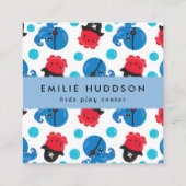 海賊タコ、キッズセン遊ター、アクティビティセンター スクエア名刺 (正面)