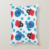 海賊タコ、タコ柄、海獣 アクセントクッション (正面(垂直))