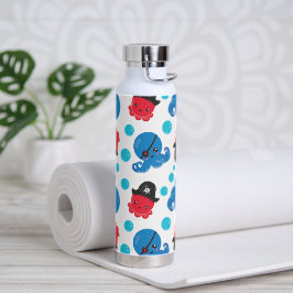 海賊タコ、タコ柄、海獣 ウォーターボトル