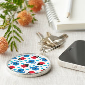 海賊タコ、タコ柄、海獣 キーホルダー (側面)