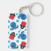海賊タコ、タコ柄、海獣 キーホルダー (裏面)