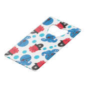 海賊タコ、タコ柄、海獣 クレジットカード栓抜き (裏面アングル)