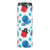 海賊タコ、タコ柄、海獣 タンブラー (裏面)