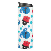 海賊タコ、タコ柄、海獣 タンブラー (回転右)