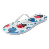 海賊タコ、タコ柄、海獣 ビーチサンダル (アングル)