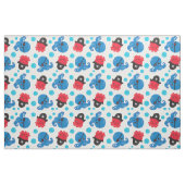 海賊タコ、タコ柄、海獣 ファブリック (ファットクウォーター)