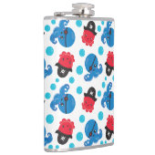 海賊タコ、タコ柄、海獣 フラスク (右)