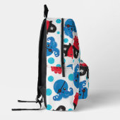 海賊タコ、タコ柄、海獣 プリントバックパック (左)