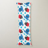 海賊タコ、タコ柄、海獣 ボディピロー (正面縦)