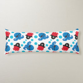 海賊タコ、タコ柄、海獣 ボディピロー