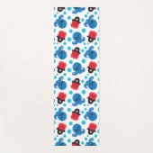 海賊タコ、タコ柄、海獣 ヨガマット (正面)