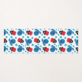 海賊タコ、タコ柄、海獣 ヨガマット (正面(横))