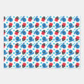 海賊タコ、タコ柄、海獣 ラッピングペーパーシート (正面3)