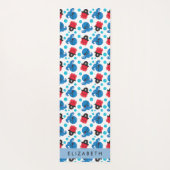 海賊タコ、タコ柄、海、お名前 ヨガマット (裏面)